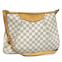 【中古】LOUIS VUITTON シラクーサ MM ショルダーバッグ ダミエ アズール N41112