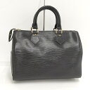 【中古】LOUIS VUITTON スピーディ25 ハンドバッグ エピ ノワール M43012