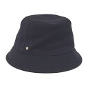 【中古】HERMES ハット セリエ レーヨン ポリウレタン コットン シルク ネイビー