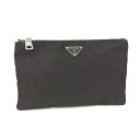 【中古】PRADA ポーチ セカンドバッグ ナイロン ブラック 2NH004