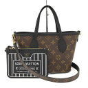 【中古】LOUIS VUITTON ネヴァーフル インサイドアウトBB 2WAYハンドバッグ モノグラム ノワール M12099(4)