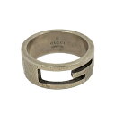 【中古】GUCCI リング ブランデッドG カットアウトG SV925 シルバー 表記サイズ18