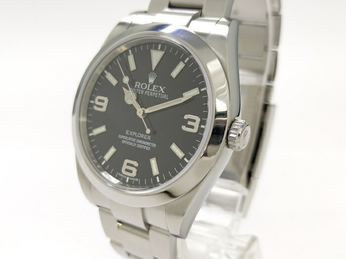 【中古】ROLEX エクスプローラー1 自動巻き SS ブラック文字盤 ランダムシリアル 214270