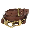 【中古】LOUIS VUITTON ショルダーストラップ ブラウン ゴールド金具