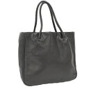 【中古】PRADA トートバッグ ナッパレザー ブラック BN0481