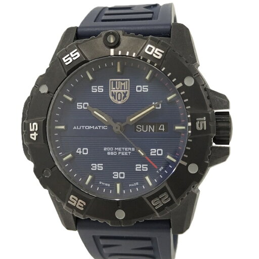 【中古】LUMINOX 腕時計 MASTER CARBON SEAL 自動巻 ネイビー文字盤 3860 【中古】LUMINOX 腕時計 MASTER CARBON SEAL 自動巻 ネイビー文字盤 3860