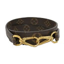 【中古】LOUIS VUITTON ショルダーストラップ ブラウン モノグラム