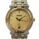 【中古】GUCCI レディース腕時計 クオーツ SS GP コンビ ゴールド文字盤 9000L(2)