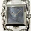 【中古】GUCCI シニョーリア レディース腕時計 SS クオーツ ブルーシェル文字盤 116.3