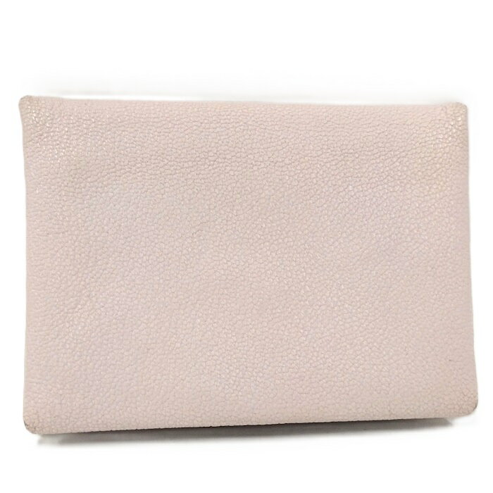 【中古】HERMES カルヴィ デュオ コインケース シェーブル モーヴペール ピンク系 U刻印