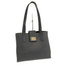 【中古】FURLA トートバッグ レザー ブラック