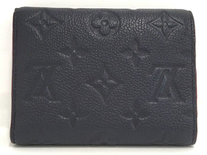 【中古】LOUIS VUITTON ポルトフォイユ ヴィクトリーヌ 三つ折り財布 モノグラム アンプラント マリーヌルージュ M64577