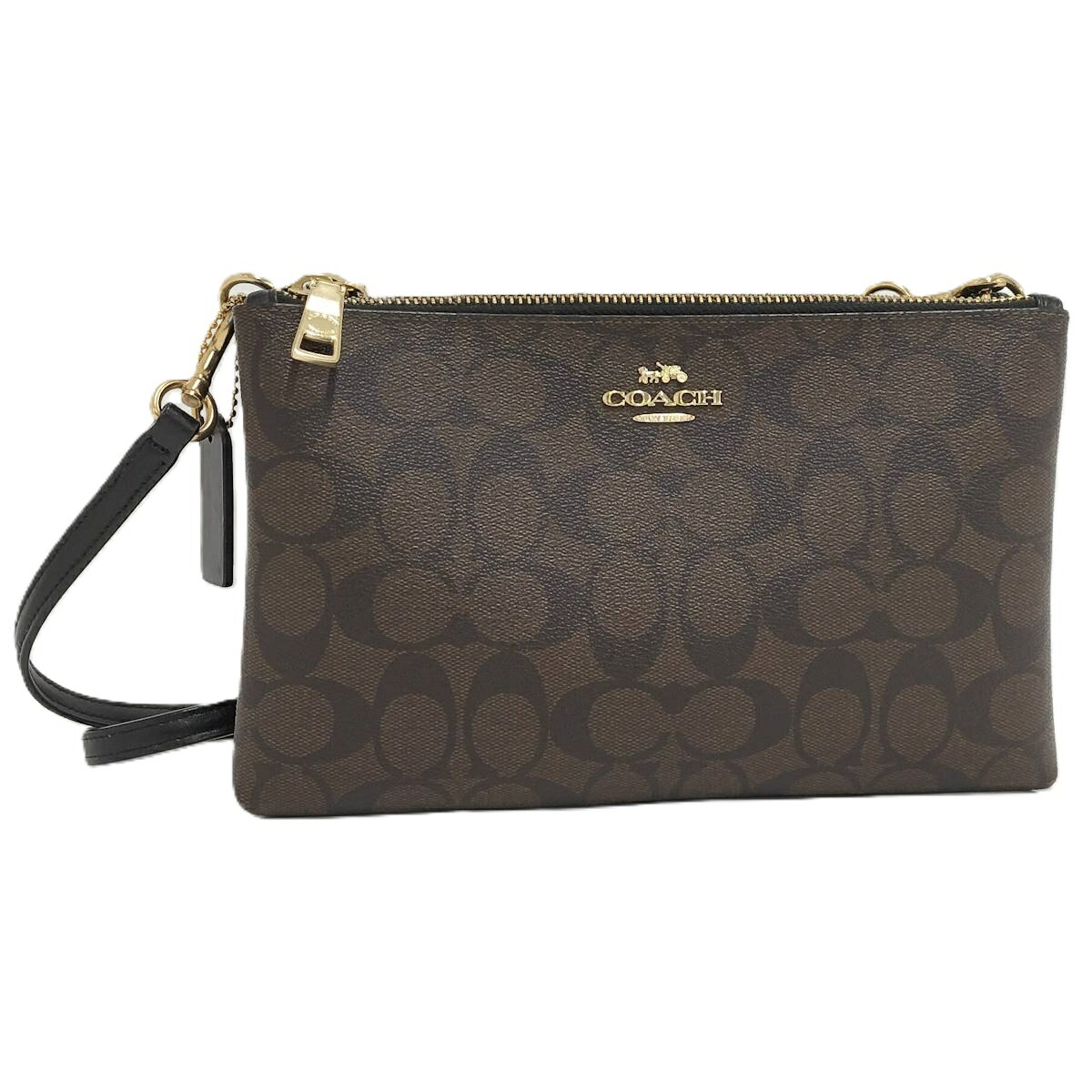 Bags, Accessories, Designer Items - 【中古】COACH ショルダーバッグ シグネチャー レザー ダークブラウン F58328