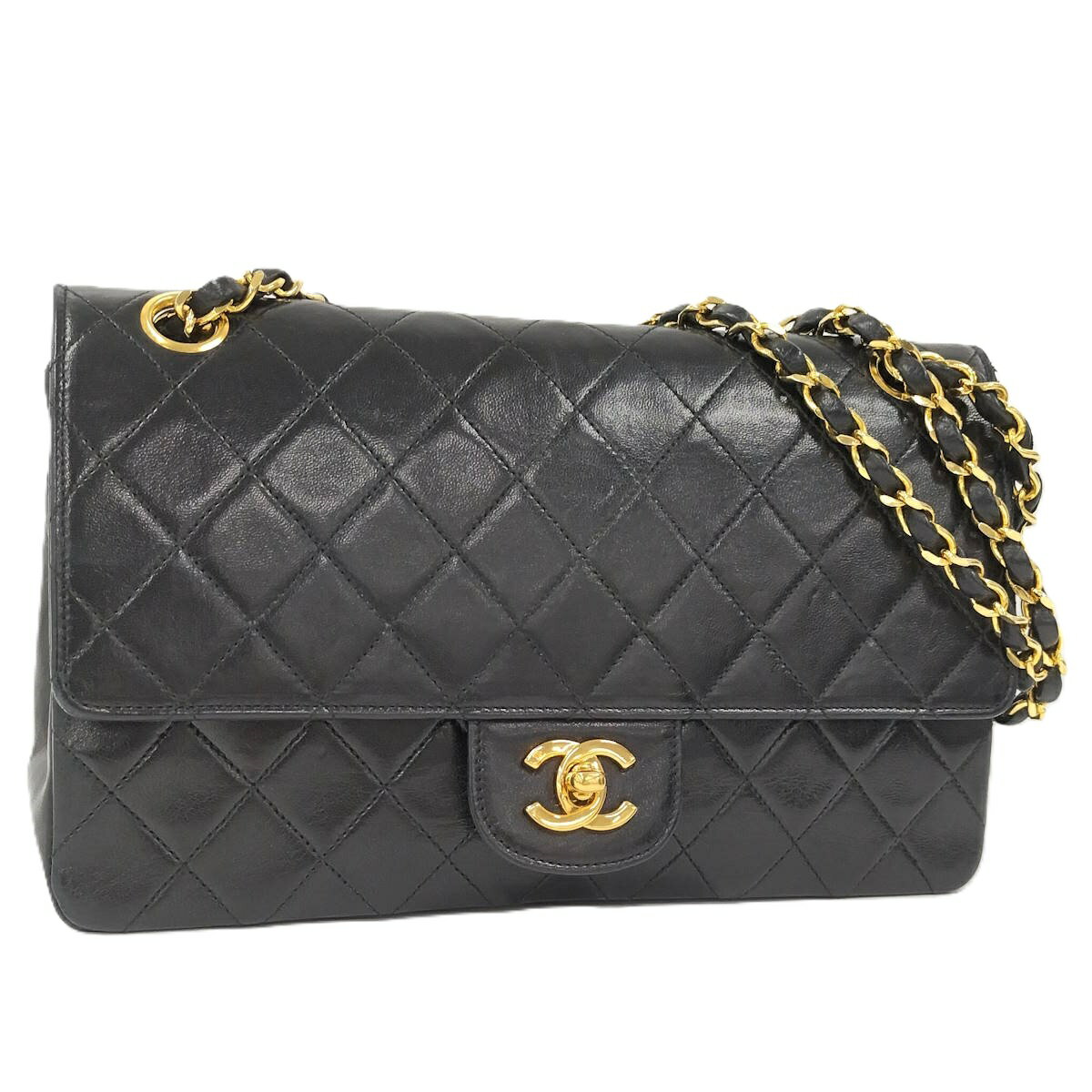 Rakuten - 【中古】CHANEL マトラッセ チェーンショルダーバッグ ラムスキン