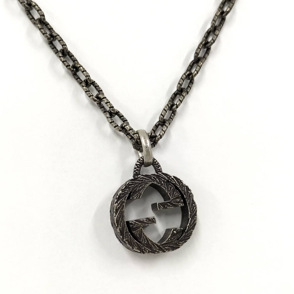 Rakuten - 【中古】GUCCI インターロッキングG ネックレス SV925 シルバー
