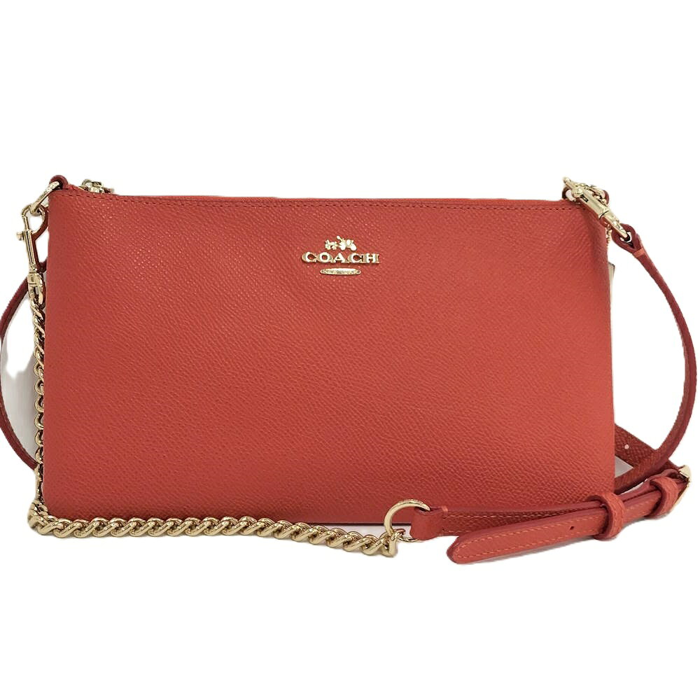 Rakuten - 【中古】COACH ショルダーバッグ レザー オレンジ 52385