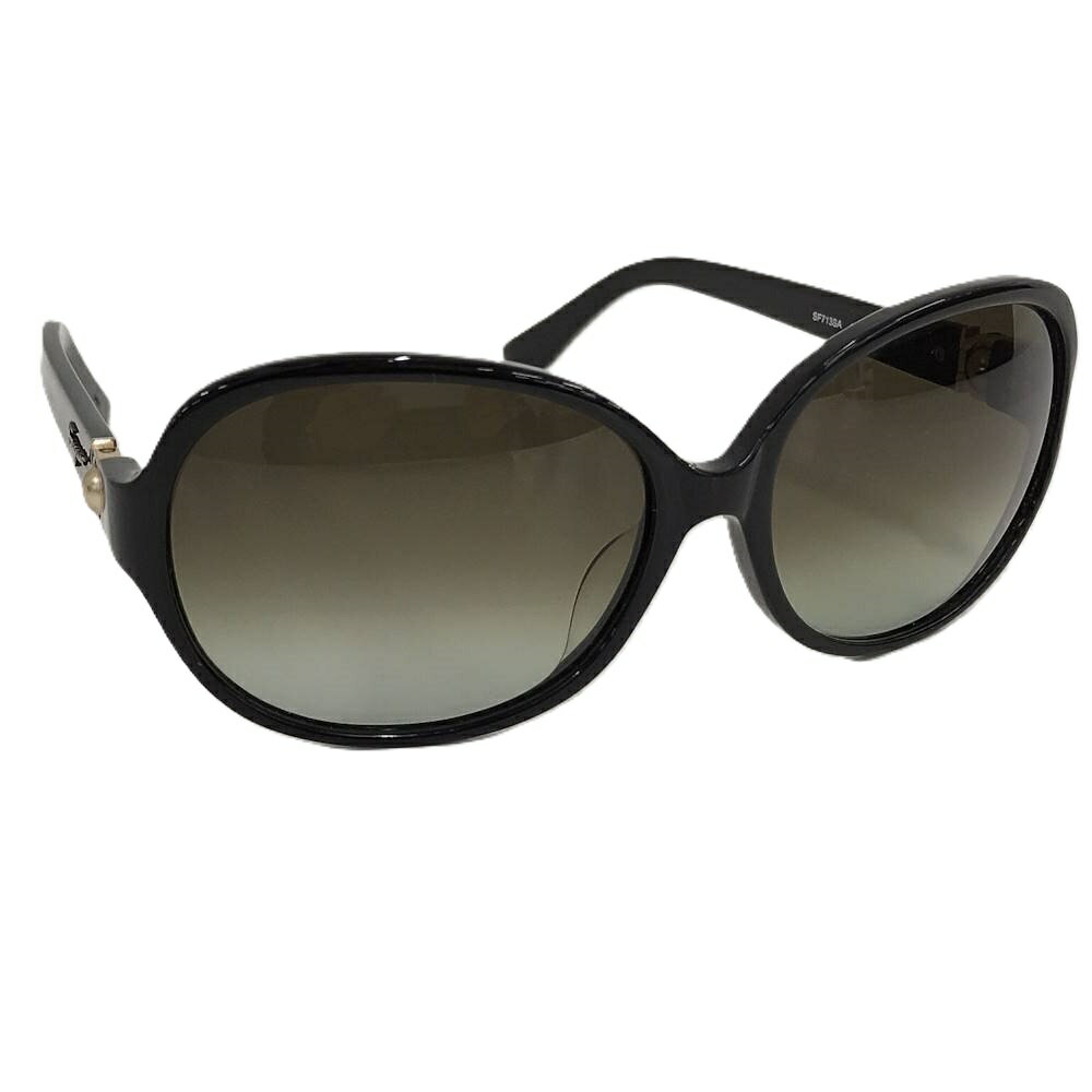 Rakuten - 【中古】Salvatore Ferragamo サングラス セルフレーム ブラック SF713SA
