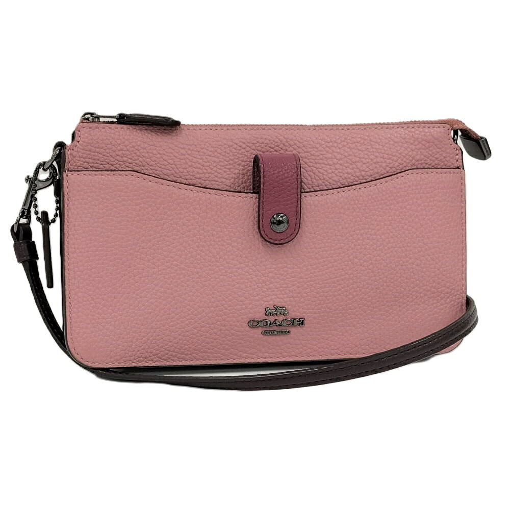 乐天商城 - 【中古】COACH ショルダーバッグ レザー ピンク 31864