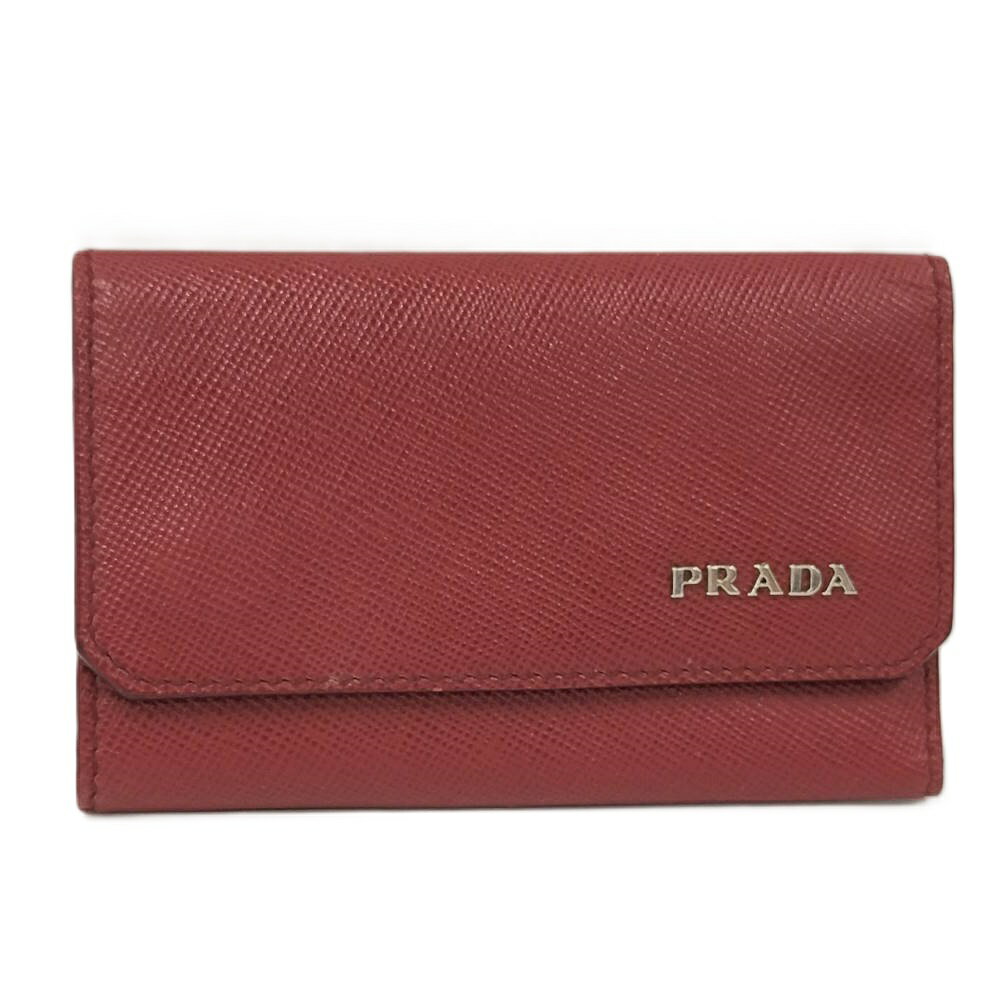 【中古】PRADA サフィアーノ 6連キー�