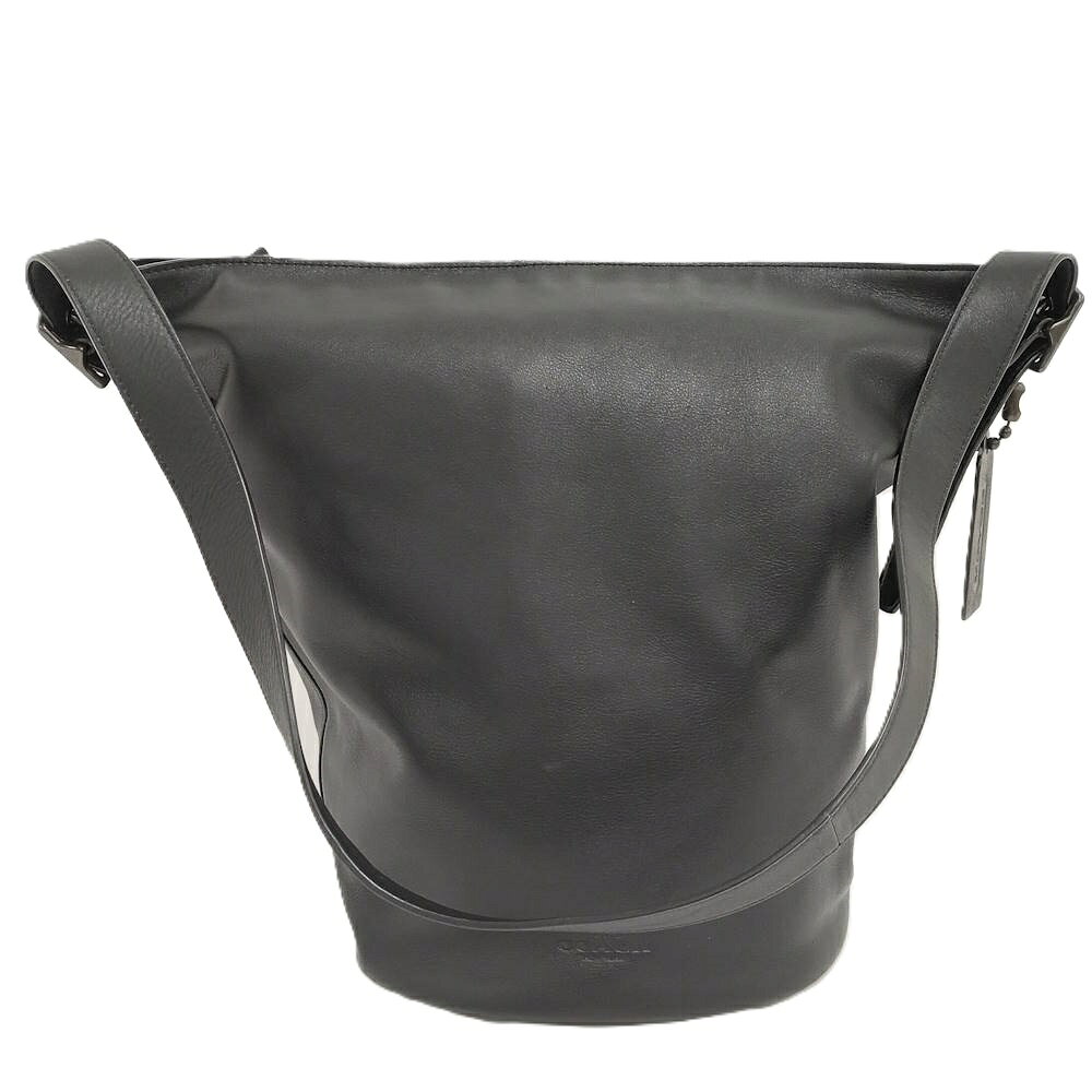 COACH - 【中古】COACH ショルダーバッグ レザー ブラック 32282