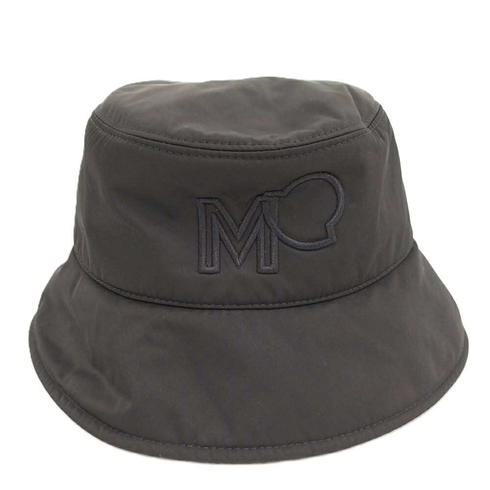 新品　モンクレール2way リバーシブルコーデュロイ バケットハット 黒 MONCLER（モンクレール） バケットハット メンズ リバーシブル
