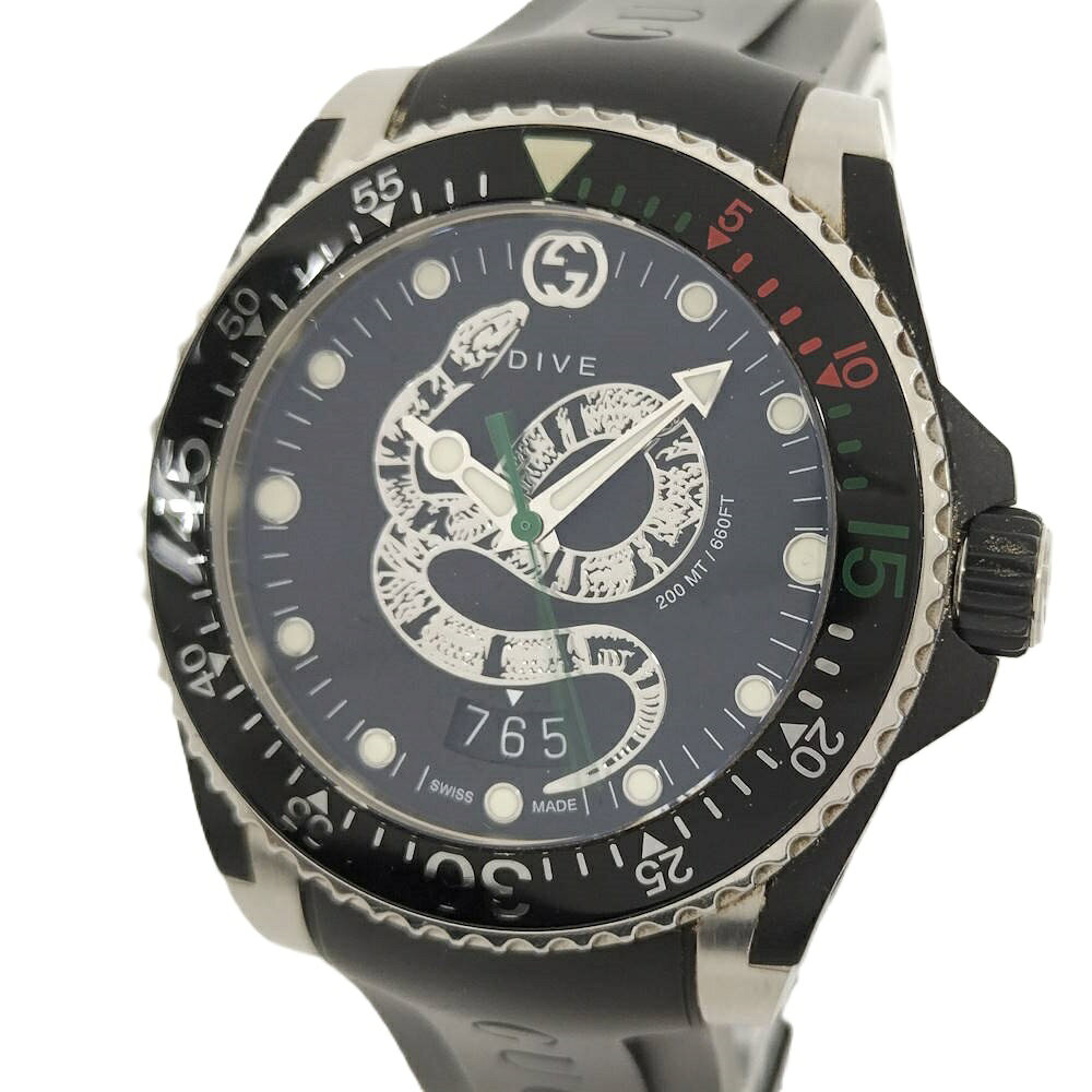 【中古】GUCCI ダイブ スネーク クォ�