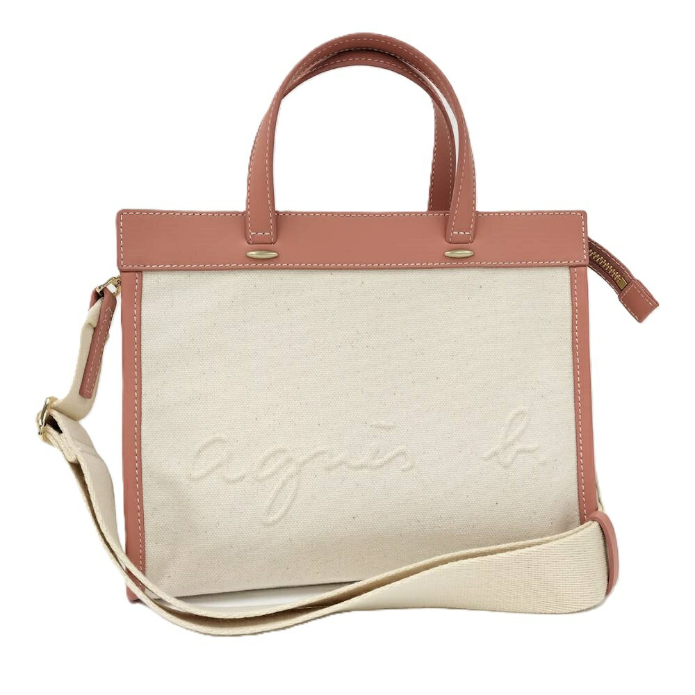 乐天商城 - 【中古】agnes b. 2WAY ミニトートバッグ キャンバス ボヤージュ