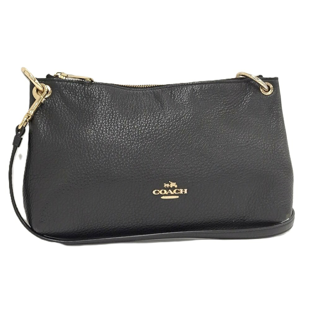 乐天商城 - 【中古】COACH ショルダーバッグ レザー ブラック F55661