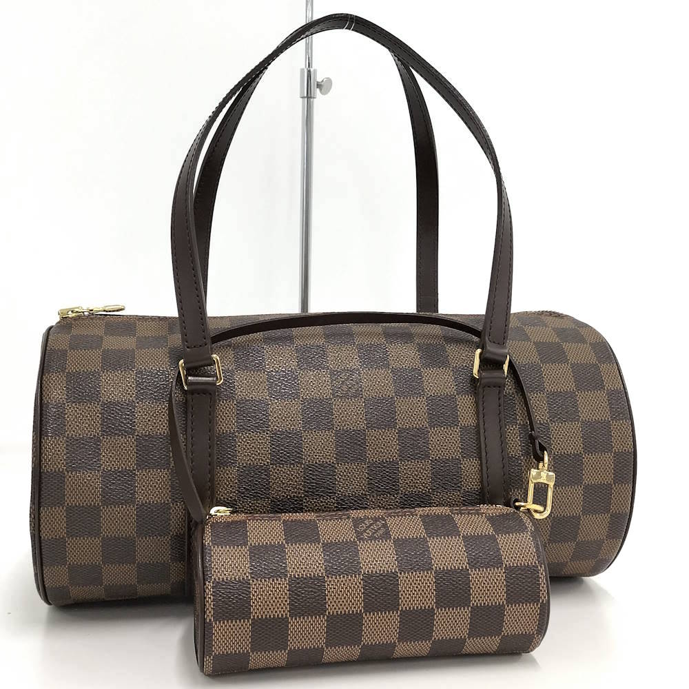 Rakuten - 【中古】LOUIS VUITTON ハンドバッグ パピヨン30 ダミエ ポーチ付き N51303