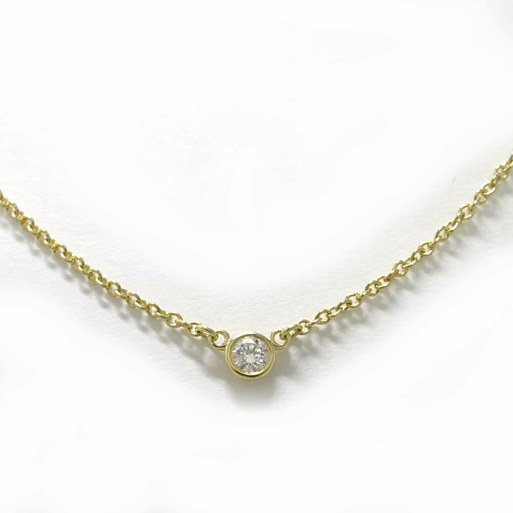 乐天商城 - 【中古】Tiffany＆Co. ネックレス バイザヤード 750YG K18YG イエローゴールド ダイヤモンド 約1.8g