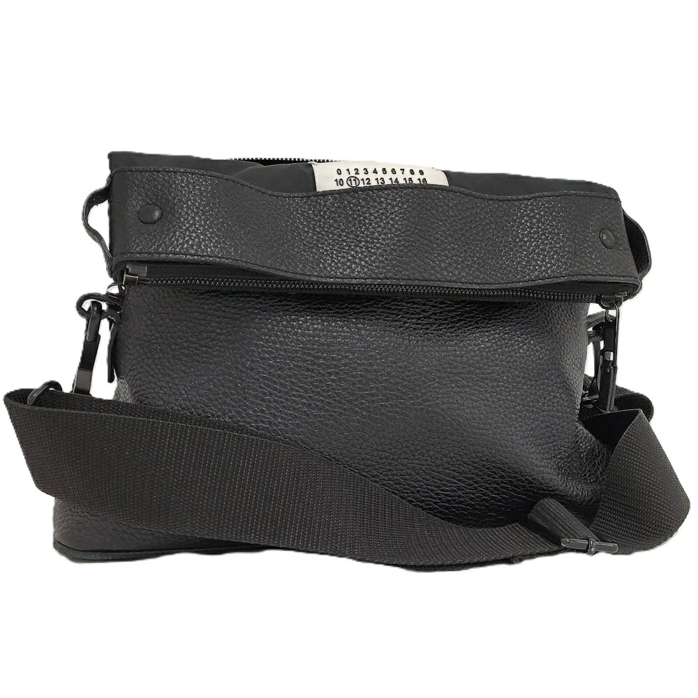 Rakuten - 【中古】Maison Margiela 5AC ディアスキン ショルダーバッグ レザー ブラック S55WG0125