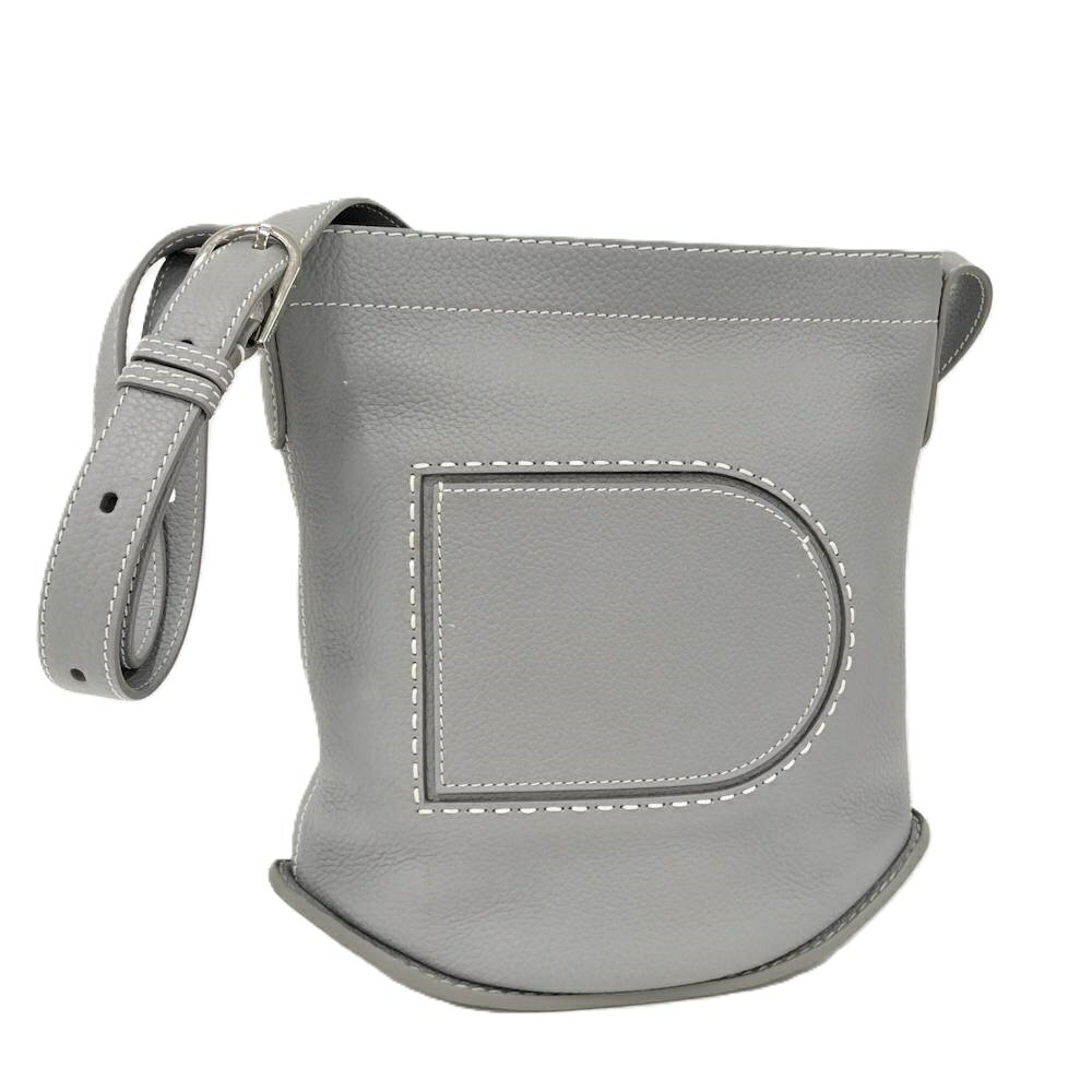 Rakuten - 【中古】delvaux パン デイリー サーピケMM ショルダーバッグ レザー ブルーグレー