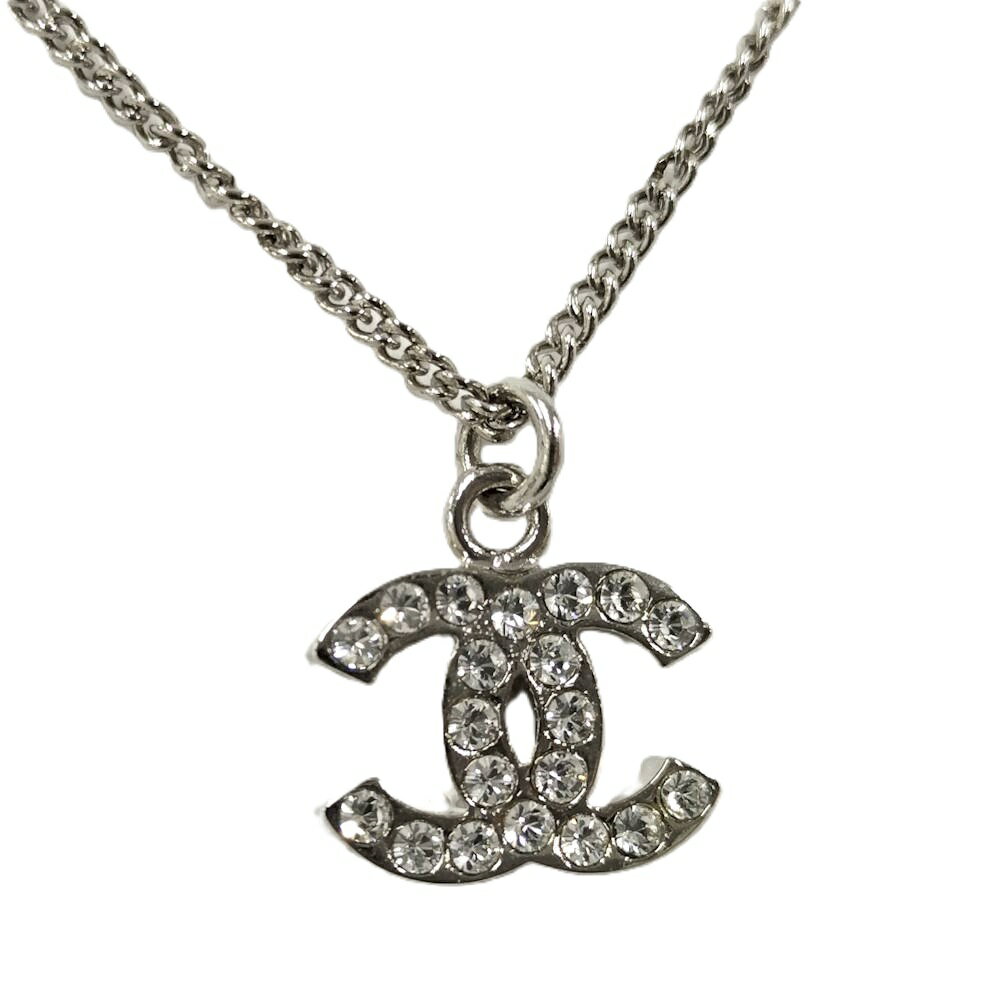 Rakuten - 【中古】CHANEL ココマーク ラインストーンネックレス B11V
