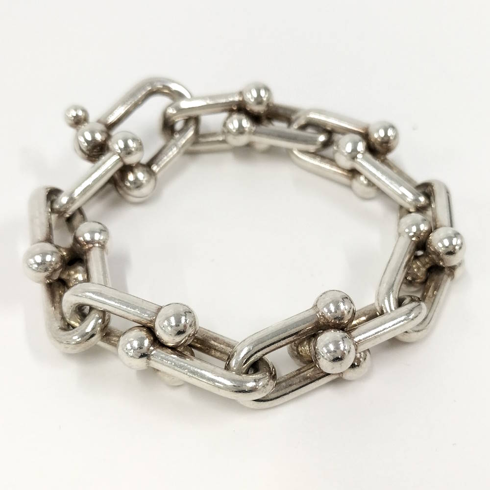 乐天商城 - 【中古】TIFFANY&Co. ハードウェア ラージリンク ブレスレット SV925 シルバー