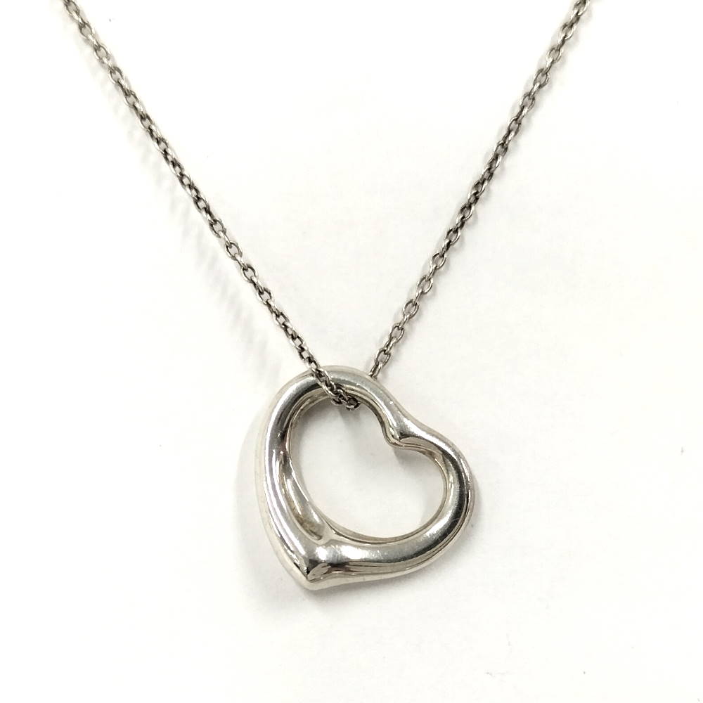 Rakuten - 【中古】Tiffany & Co. オープンハート ネックレス SV925 シルバー