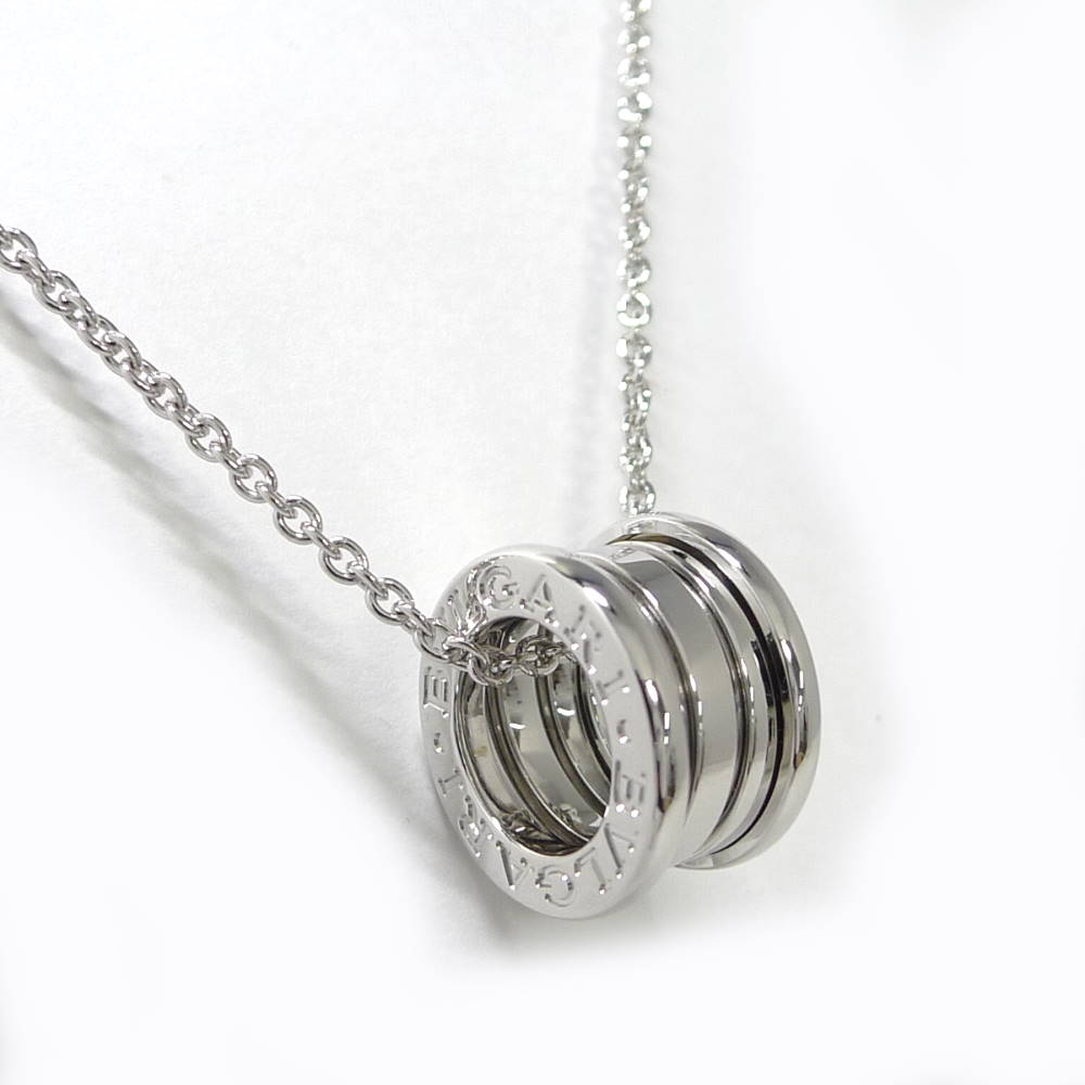 Rakuten - 【中古】BVLGARI ネックレス ビーゼロワン 750WG K18WG ホワイトゴールド 約13.6g