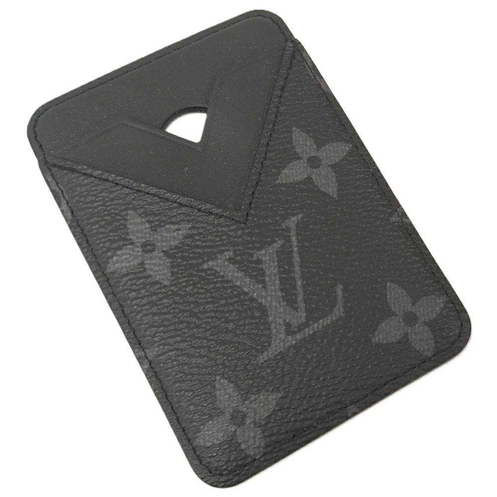 【中古】LOUIS VUITTON ポルトカルトマグネット カードケース モノグラムエクリプ...