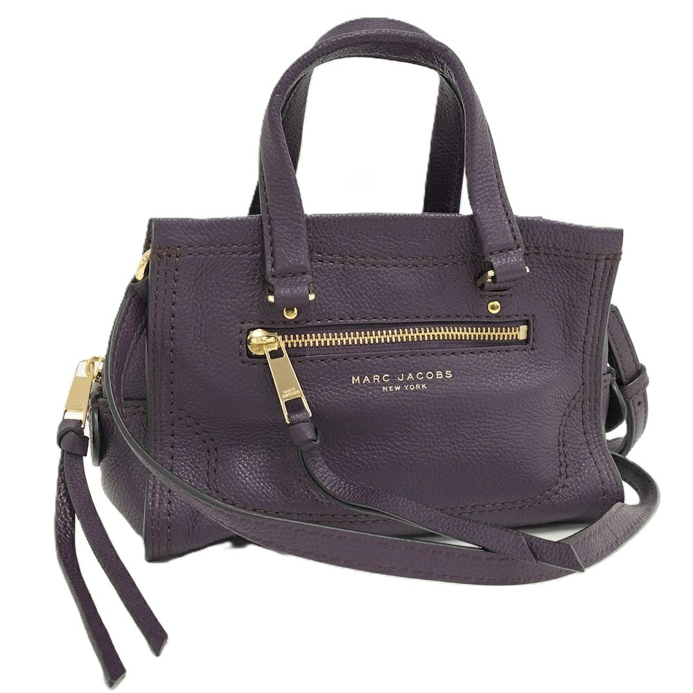 MARC JACOBS - 【中古】Marc Jacobs 2WAYショルダーバッグ レザー パープル