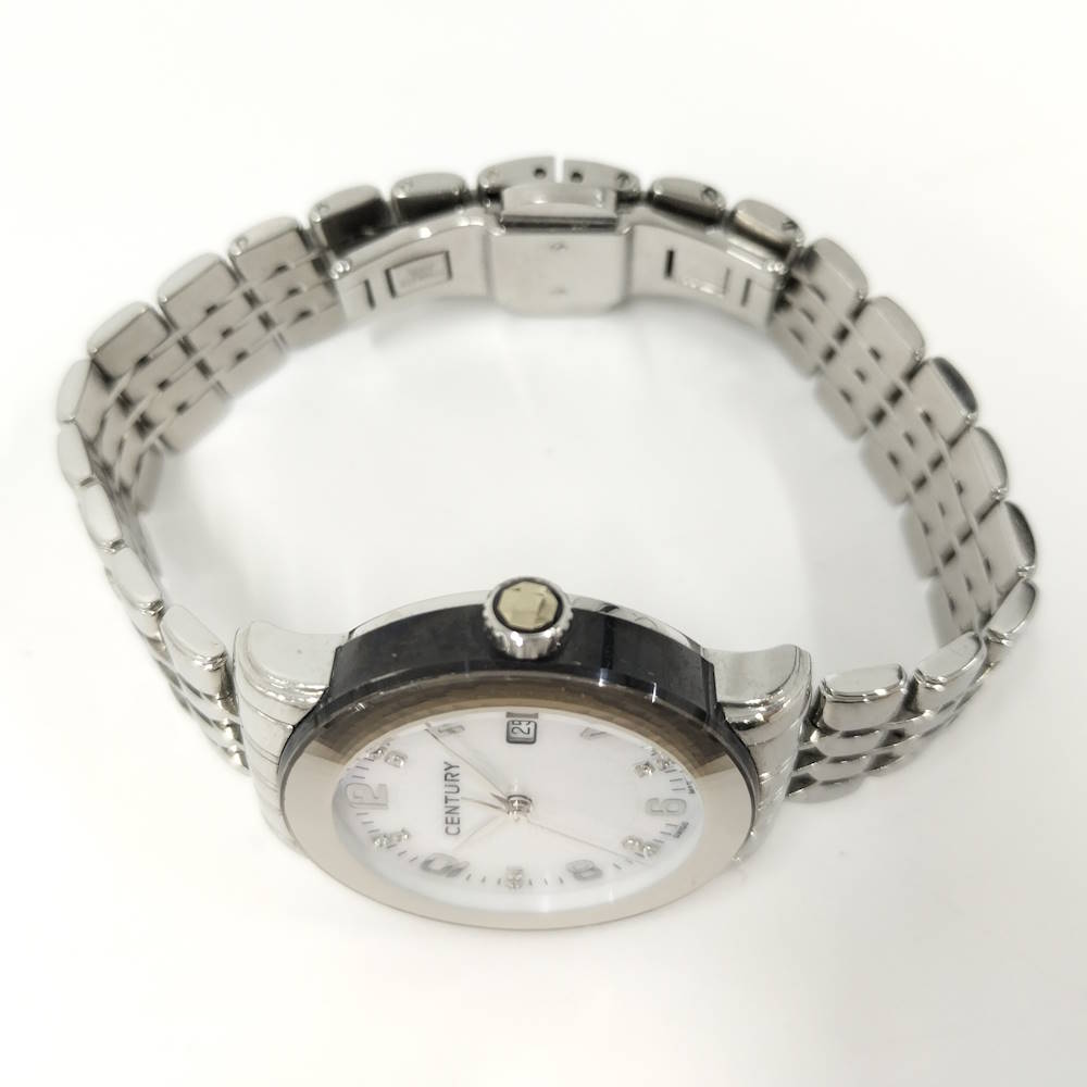 JJcollectionの【中古】CENTURY 腕時計 エレガンス タイムジェム SS ホワイトシェル×11Pダイヤ文字盤 648.7.U.N1B.12.SF｜アングル2