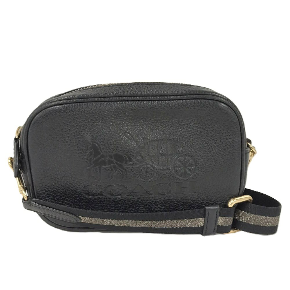 【中古】COACH 2WAYバッグ ボディバッグ ショルダーバッグ レザー ブラック F79212