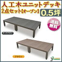 【予約販売9/4以降発送】人工木ユニットデッキ オープンタイ...