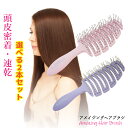 訳あり特別価格同色2本セット パープル・ピンク アメイジングヘアブラシ 頭皮マッサージブラシ 頭皮 マッサージ 頭皮ケア ブラシ ブロー 濡れた髪 ウェットブラシ ヘアーブラシ ブローブラシ 頭皮ブラシ 髪 艶髪 濡れ髪 ウェットヘア くし クシ おしゃれ 絡まない 速乾