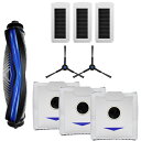 ECOVACS (エコバックス)DEEBOT N30 PRO OMNI 専用アクセサリーキット互換品 消耗品 交換用メインブラシ1個/サイドブラシ2個/フィルター3個 ゴミパック3個 9点セット社外品 汎用品