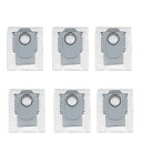 Roborock ロボロック 使い捨て紙パック 6個入り 互換品 Saros 10R / Saros 10 / Qrevo L/Qrevo C / S8 MaxV Ultra / S8 Max Ultra/Qrevo Curv/Q Revo 消耗品 ゴミパック 社外品
