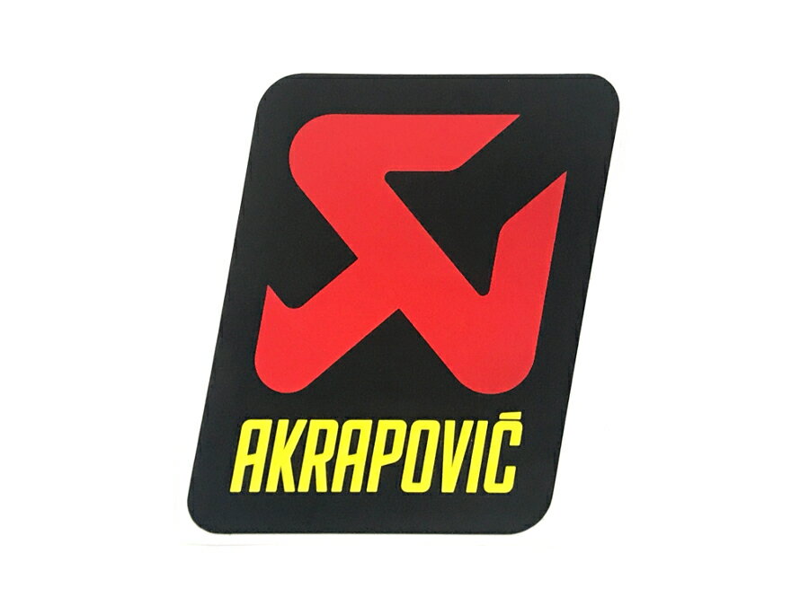 アクラポビッチ 耐熱サイレンサー ステッカー 85x79mm アルミ AKRAPOVIC