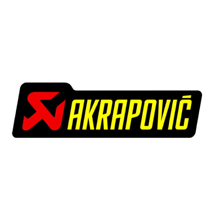 Rakuten - アクラポビッチ 耐熱サイレンサー ステッカー 100x29mm AKRAPOVIC P-HST12AL