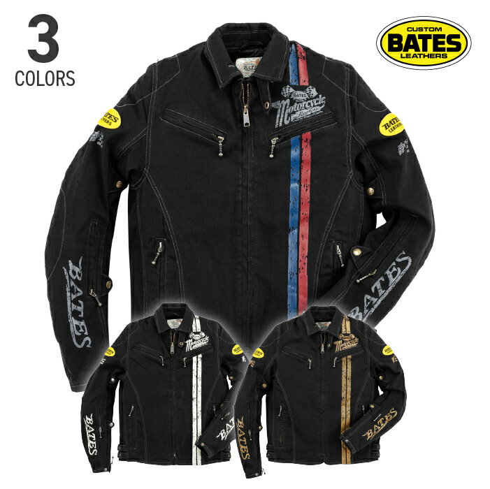 乐天商城 - ベイツ SA-D2515VT ストレッチウォッシュデニムジャケット BATES バイク アメリカン