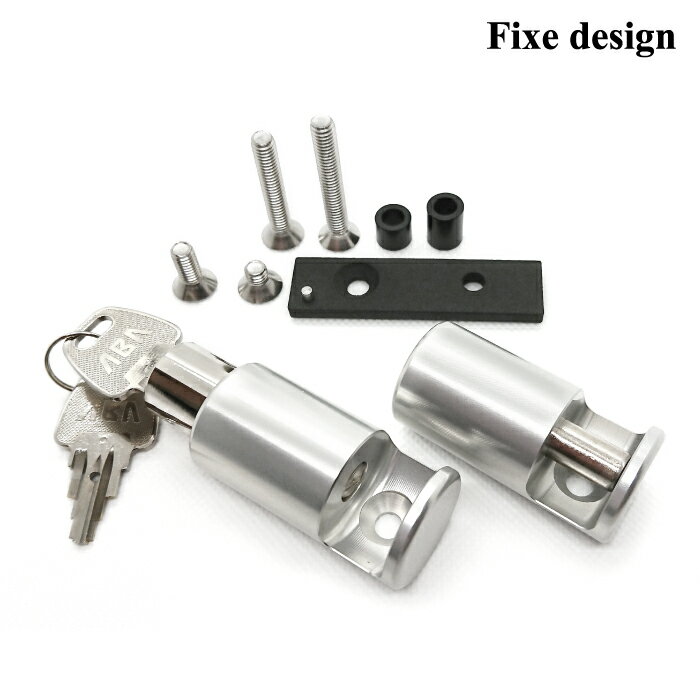FDHLKA202S フィックスデザイン ヘルメットロック M1 汎用+ノーマルスワップキット SILVER 2個セット カワサキ ZRX1200DAEG Fixe design KAWASAKI バイク