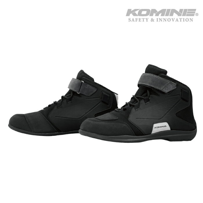 コミネ BK-088 SOLID-BLACK ウォータープルーフライディングシューズ KOMINE 05-088 バイク シューズ ブーツ フット…