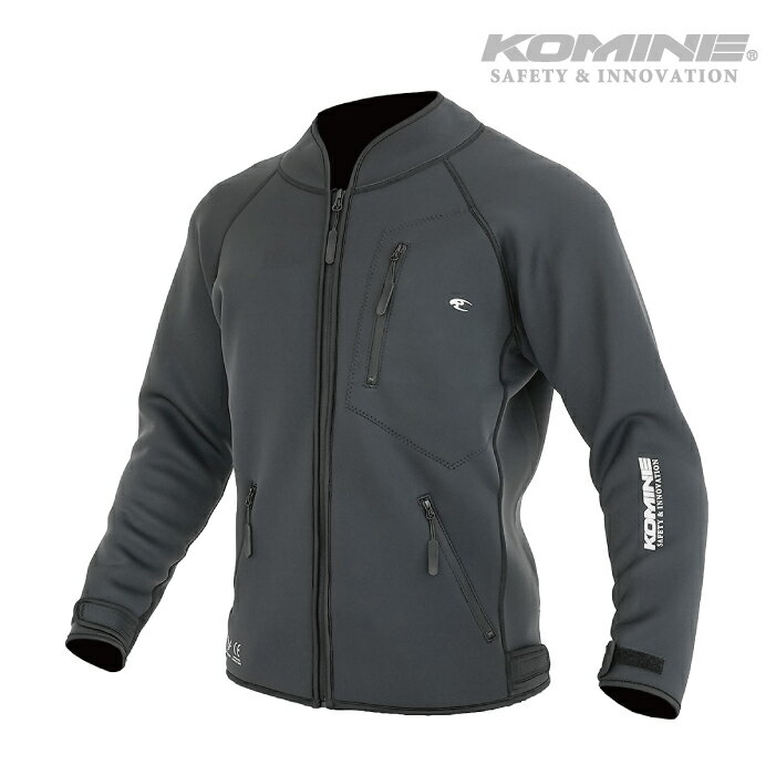 コミネ ジャケット JK-631 エニグマライトウェットスーツジャケット KOMINE 07-631 バイク CE規格パッド付 24-25年秋冬モデル